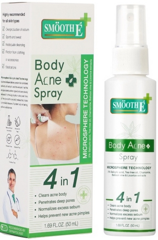 Smooth E Anti Body Acne Spray 50ml สเปรย์ฉีดสิวที่หลัง 